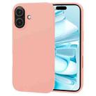 For iPhone 16 Plus GOOSPERY SOFT FEELING Liquid TPU Soft Phone Case(Pink) - 1