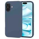 For iPhone 16 Plus GOOSPERY SOFT FEELING Liquid TPU Soft Phone Case(Dark Blue) - 1