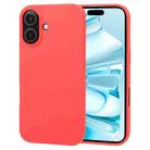 For iPhone 16 GOOSPERY SOFT FEELING Liquid TPU Soft Phone Case(Red) - 1