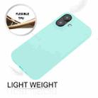 For iPhone 16 GOOSPERY SOFT FEELING Liquid TPU Soft Phone Case(Mint Green) - 3