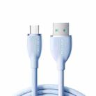 JOYROOM SA29-AC3 3A USB to USB-C/Type-C Liquid Silicone Fast Charging Data Cable, Length: 1.2m(Blue) - 1