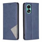 For OPPO A78 4G Prismatic Invisible Magnetic Leather Phone Case(Blue) - 1