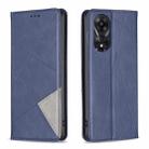 For OPPO A78 5G Prismatic Invisible Magnetic Leather Phone Case(Blue) - 1