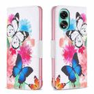 For OPPO A78 4G Colored Drawing Pattern Leather Phone Case(Butterflies) - 1