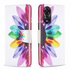For OPPO A78 5G Colored Drawing Pattern Leather Phone Case(Sun Flower) - 1