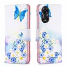 For OPPO A78 5G Colored Drawing Pattern Leather Phone Case(Butterfly Love) - 1