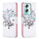 For OPPO A79 5G Colored Drawing Pattern Leather Phone Case(Tree) - 1