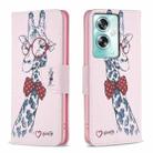 For OPPO A79 5G Colored Drawing Pattern Leather Phone Case(Deer) - 1