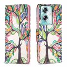 For OPPO A79 5G Colored Drawing Pattern Leather Phone Case(Tree Life) - 1