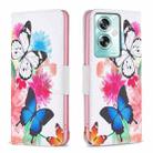 For OPPO A79 5G Colored Drawing Pattern Leather Phone Case(Butterflies) - 1