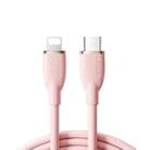 JOYROOM SA29-CL3 30W USB-C/Type-C to 8 Pin Liquid Silicone Fast Charging Data Cable, Length: 1.2m(Pink) - 1