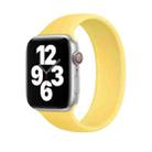 For Apple Watch Series 9&8&7 41mm / SE 3&SE 2&6&SE&5&4 40mm / 3&2&1 38mm Solid Color Elastic Silicone Watch Band, Size:M 143mm (Yellow) - 1