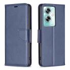 For OPPO A79 5G Lambskin Texture Leather Phone Case(Blue) - 1