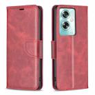For OPPO A79 5G Lambskin Texture Leather Phone Case(Red) - 1