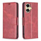 For OPPO A59 5G Lambskin Texture Leather Phone Case(Red) - 1