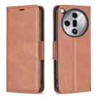 For OPPO Find X7 Lambskin Texture Leather Phone Case(Brown) - 1