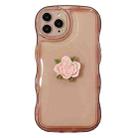 For iPhone 13 Pro Bubble Wave Rose Phone Case(Pink) - 1