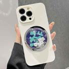 For iPhone 14 Pro Frame White TPU Phone Case(White Dice) - 1