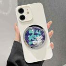 For iPhone 12 Frame White TPU Phone Case(White Dice) - 1