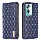 For OPPO A79 5G Diamond Lattice Magnetic Leather Flip Phone Case(Blue) - 1