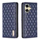 For OPPO A59 5G Diamond Lattice Magnetic Leather Flip Phone Case(Blue) - 1