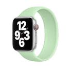 For Apple Watch Series 7 45mm / 6 & SE & 5 & 4 44mm / 3 & 2 & 1 42mm Solid Color Elastic Silicone Watch Band, Size: S 130mm (Green) - 1