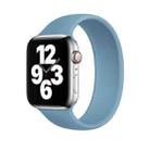 For Apple Watch Series 7 45mm / 6 & SE & 5 & 4 44mm / 3 & 2 & 1 42mm Solid Color Elastic Silicone Watch Band, Size: S 130mm (Baby Blue) - 1