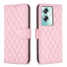 For OPPO A79 5G Diamond Lattice Wallet Leather Flip Phone Case(Pink) - 1