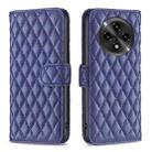 For OPPO A3 Pro 5G/A2 Pro 5G Diamond Lattice Wallet Leather Flip Phone Case(Blue) - 1