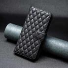 For OPPO Reno12 Global Diamond Lattice Wallet Leather Flip Phone Case(Black) - 2