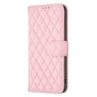 For OPPO Reno12 F 5G Diamond Lattice Wallet Leather Flip Phone Case(Pink) - 3