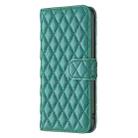 For OPPO Reno12 F 5G Diamond Lattice Wallet Leather Flip Phone Case(Green) - 3