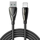 JOYROOM SA31-AL3 3A USB to 8 Pin Fast Charge Data Cable, Length: 1.2m(Black) - 1