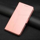 For Motorola Moto G85 5G HT01 Y-shaped Pattern Flip Leather Phone Case(Pink) - 2