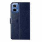 For Motorola Edge 5G 2024 HT01 Y-shaped Pattern Flip Leather Phone Case(Blue) - 3