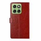 For Motorola Edge 60 Pro HT01 Y-shaped Pattern Flip Leather Phone Case(Brown) - 3