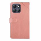 For Motorola Moto G56 5G HT01 Y-shaped Pattern Flip Leather Phone Case(Pink) - 3