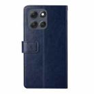 For Motorola Moto G86 5G HT01 Y-shaped Pattern Flip Leather Phone Case(Blue) - 3