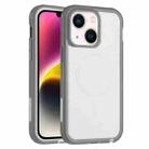 For iPhone 15 Defender Series XT MagSafe Magnetic PC + TPU Shockproof Phone Case(White+Grey) - 1