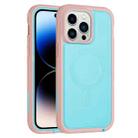 For iPhone 15 Pro Defender Series XT MagSafe Magnetic PC + TPU Shockproof Phone Case(Turquoise+Pink) - 1