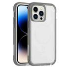 For iPhone 15 Pro Max Defender Series XT MagSafe Magnetic PC + TPU Shockproof Phone Case(White+Grey) - 1