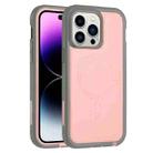 For iPhone 14 Pro Defender Series XT MagSafe Magnetic PC + TPU Shockproof Phone Case(Pink+Grey) - 1