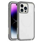 For iPhone 14 Pro Max Defender Series XT MagSafe Magnetic PC + TPU Shockproof Phone Case(White+Grey) - 1