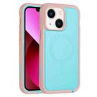 For iPhone 13 Defender Series XT MagSafe Magnetic PC + TPU Shockproof Phone Case(Turquoise+Pink) - 1