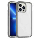 For iPhone 13 Pro Defender Series XT MagSafe Magnetic PC + TPU Shockproof Phone Case(White+Grey) - 1
