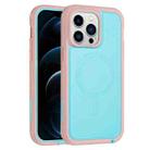 For iPhone 12 Pro Max Defender Series XT MagSafe Magnetic PC + TPU Shockproof Phone Case(Turquoise+Pink) - 1