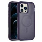 For iPhone 12 Pro Max Defender Series XT MagSafe Magnetic PC + TPU Shockproof Phone Case(Dark Purple) - 1