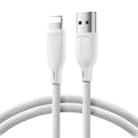 JOYROOM SA34-AL3 3A USB to 8 Pin Fast Charge Data Cable, Length: 1m(White) - 1