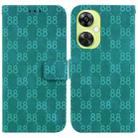 For OnePlus 11 Double 8-shaped Embossed Leather Phone Case(Green) - 1