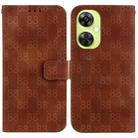 For OnePlus 11 Double 8-shaped Embossed Leather Phone Case(Brown) - 1